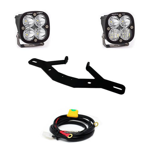 Baja Designs Frame Mount Squadron Pro LED Light Kit for KTM 390/790/890 Adventure/R 2019-2021 Motorcycle (Driving/Combo Lens; Clear)