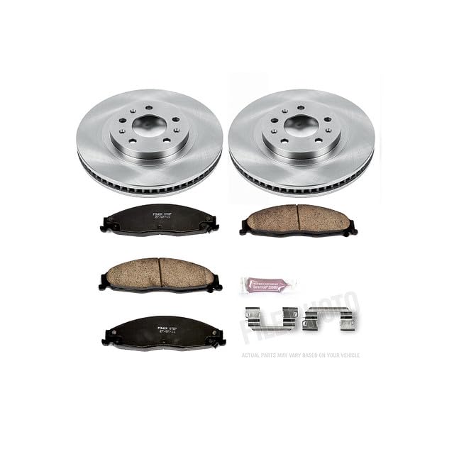 Power Stop Autospecialty KOE1419 Front Replacement Brake Kit-OE Brake Rotors & Ceramic Brake Pads For Cadillac CTS 2003-2007 [Vehicle Specific]