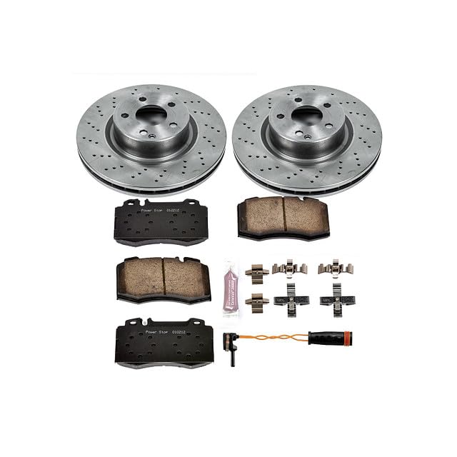 Power Stop Autospecialty KOE5235 Front Replacement Brake Kit-OE Brake Rotors & Ceramic Brake Pads For Mercedes-Benz CL500, Mercedes-Benz S430, Mercedes-Benz S500 [Model Specific]