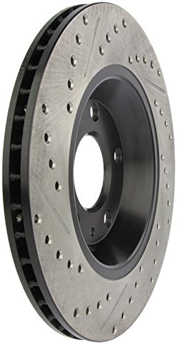 Sport StopTech 127.33088L Rear Left Drilled/Slotted Disc Brake Rotor - Fits 2004-2009 Audi S4 Vehicles