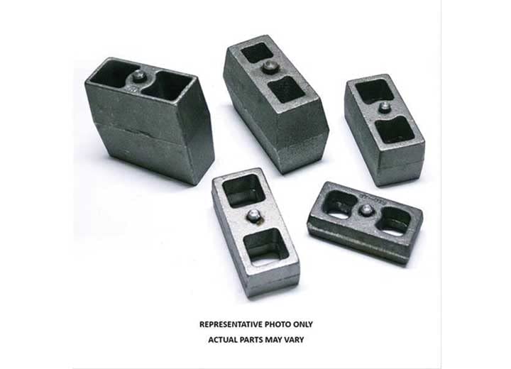 SUPERLIFT SUSPENSION RealTruck 3" Rear Lift Blocks | 2-Piece Set | 036-2 | Universal Application with 5/8 pins