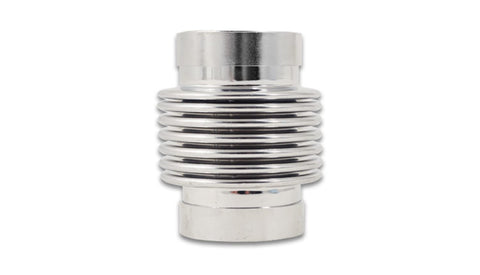 Exhaust Bellows Assembly Vibrant Performance 69527, Directional Flow Solid Liner, 1.875 in. diameter inlet, 1.875 in. diameter outlet, 2.75 in. Long, 321 Stainless Steel, Electropolished, each