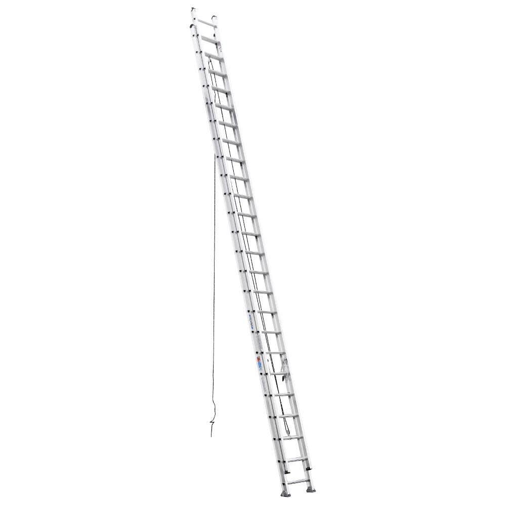 Aluminum Flat Rung Extension Ladder Werner D548-2, 48-Foot 300-Pound Duty Rating