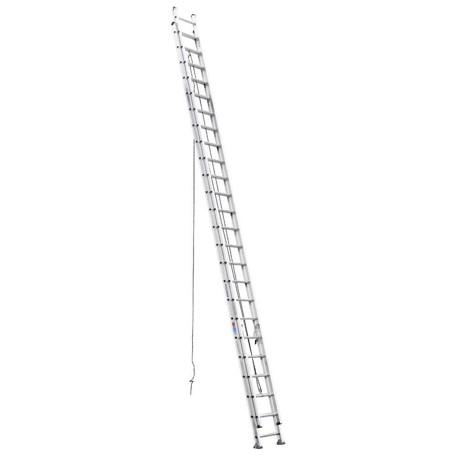 Aluminum Flat Rung Extension Ladder Werner D548-2, 48-Foot 300-Pound Duty Rating