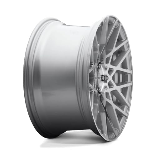 19x8.5 Rotiform blq 5x112 45et 66.56mm gloss silver machined wheel