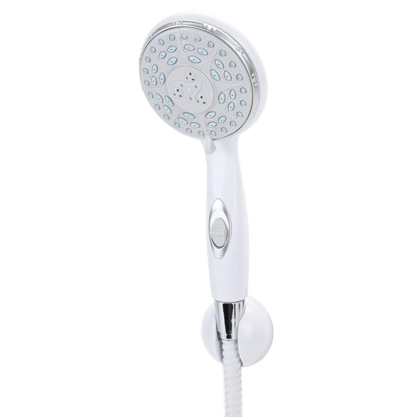 RV/Marine Camco 43714 Shower Head Kit, Handheld, White - Quantity 4