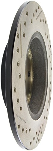 Sport Drilled/Slotted Brake Rotor StopTech 127.42021L (Rear Left), 1 Pack