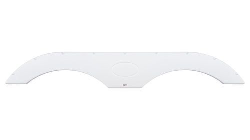Tandem Axle ICON RV fender skirt FS1770 for Crossroads, Dutchmen, Forest River, Keystone, Palomino, KZ, Heartland, Skyline & more - 69 3/8" x 9 1/2" overall measure, Polar White