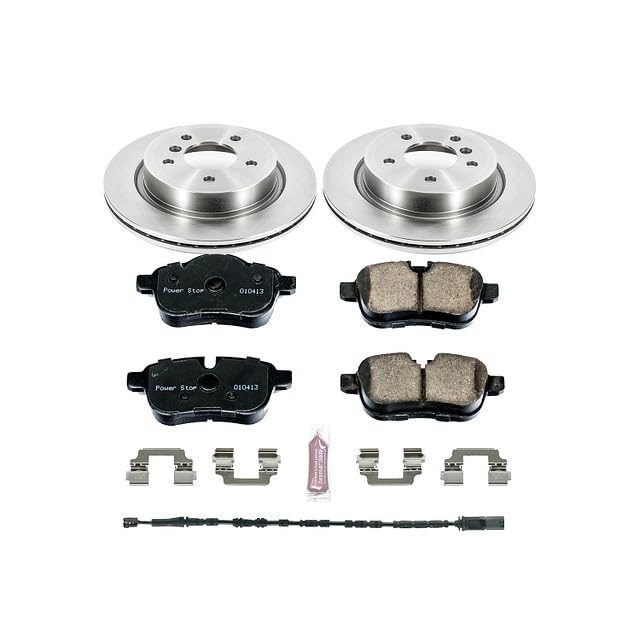 Power Stop KOE6419 Rear Replacement Brake Kit-OE Brake Rotors & Ceramic Brake Pads For BMW Z4 2010-2016 [Model Specific]