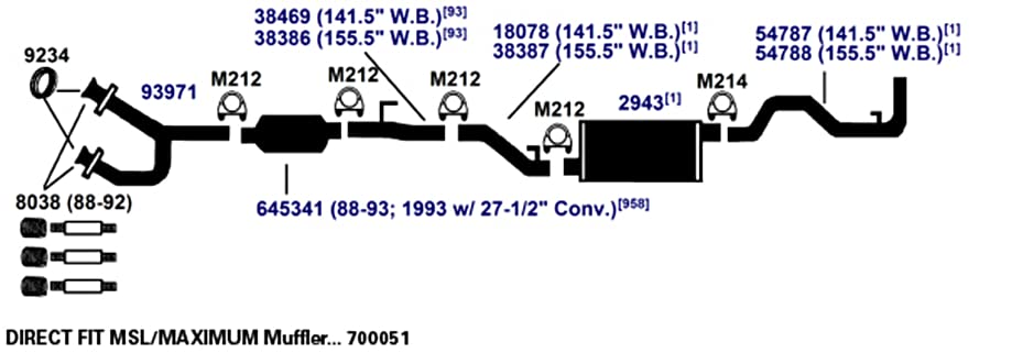 Exhaust Tail Pipe AP Exhaust Products 54787