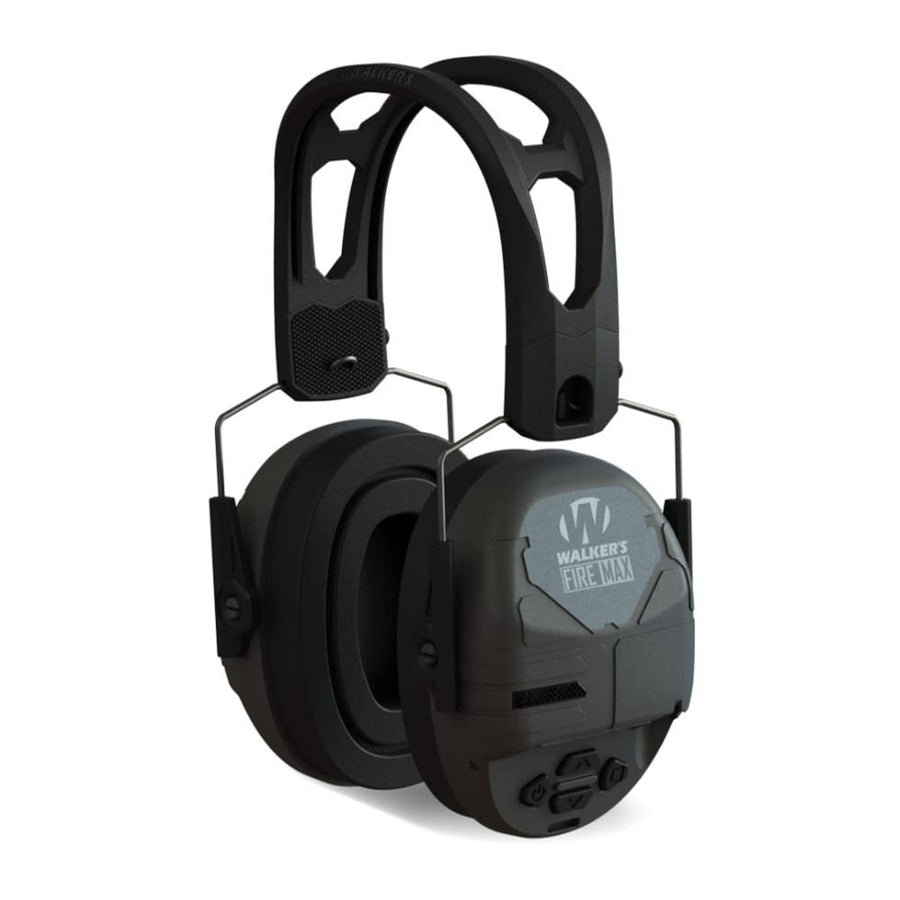 Walker's Lightweight Rechargeable Shooting Hunting Range Electronic Slim Low Profile Hearing Protection FireMax Earmuffs