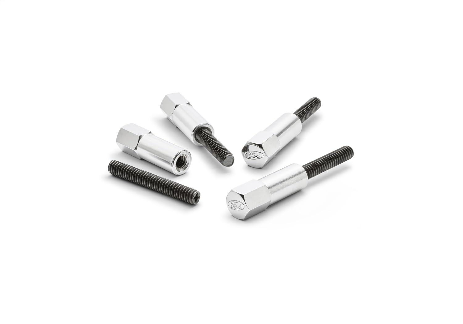 Valve Cove Bolt Kit Ford 4pk Chrome w/Ford Logo