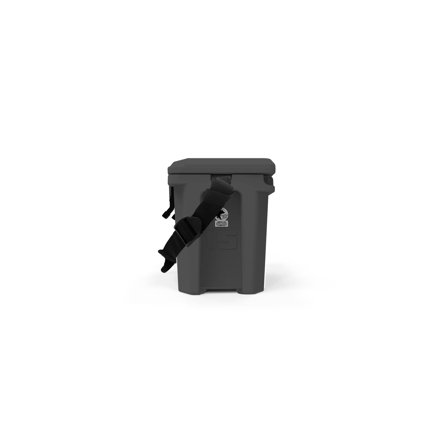 15 qt Grizzly Cooler, Durable Rotomolded Insulated Ice Chest, Made in USA, Warranty for Life, for Beach Boat Camping Fishing Hunting, G15, Stealth Gray