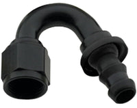 Black -10AN Push-Lite End 150 Degree Fragola