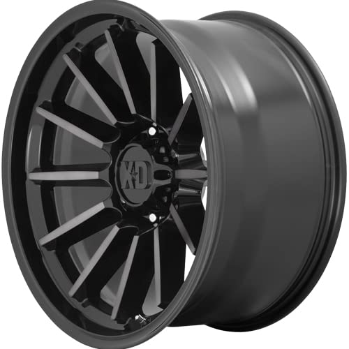 17x9 XD855 LUXE, Bolt Pattern: 5x5/, Offset: 0, GLOSS BLACK MACHINED WITH GRAY TINT, set of 1