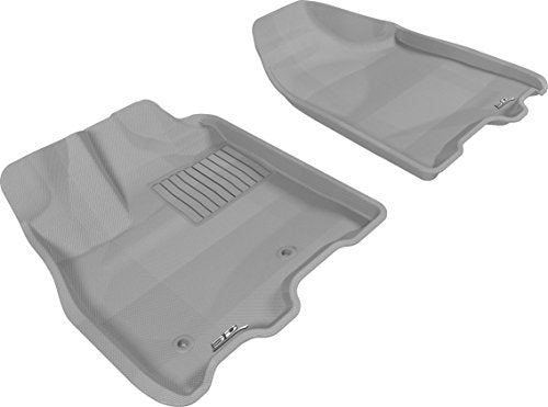 Front Row 3D MAXpider Custom Fit All-Weather Floor Mat for Select Toyota Sienna Models - Kagu Rubber (Gray)
