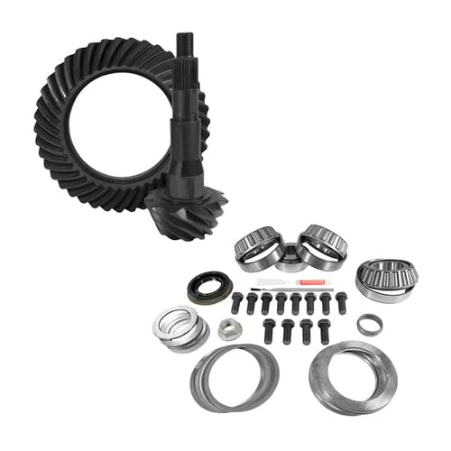 Rear Ring & Pinion Installation Kit USA Standard Gear, 4.56 Ratio, Compatible with 10.5" FOR, ZGK2134