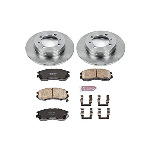 Power Stop Autospecialty KOE4939 Rear Replacement Brake Kit-OE Brake Rotors & Ceramic Brake Pads