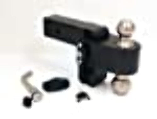4" Drop Weigh Safe LTB425KACERBLA 180 Hitch w/ 2.5" Shank/Shaft Adjustable Aluminum Trailer Hitch & Ball Mount, Stainless Steel Combo Ball (2",2-5/16") Keyed Alike Lock Hitch Pin Lock CERAKOTE BLACK…