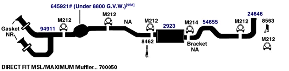 Hanger AP Exhaust 8462