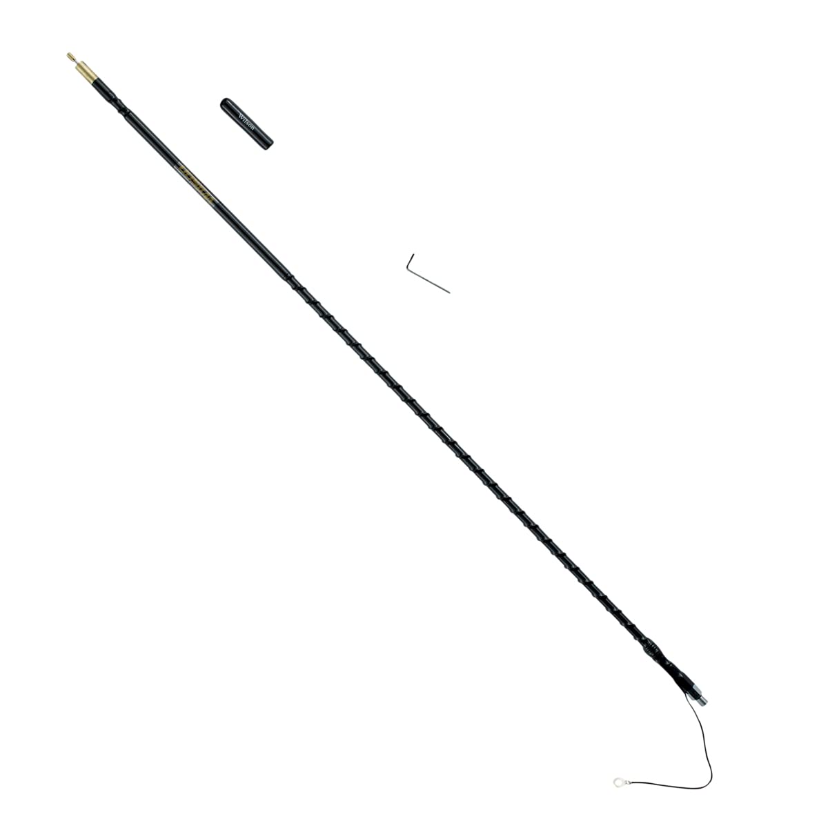 305-483 Wilson Antennas CB Antenna Silver Load FGT Series 3FT Fiberglass Whip Antenna AM|FM Ready-Black