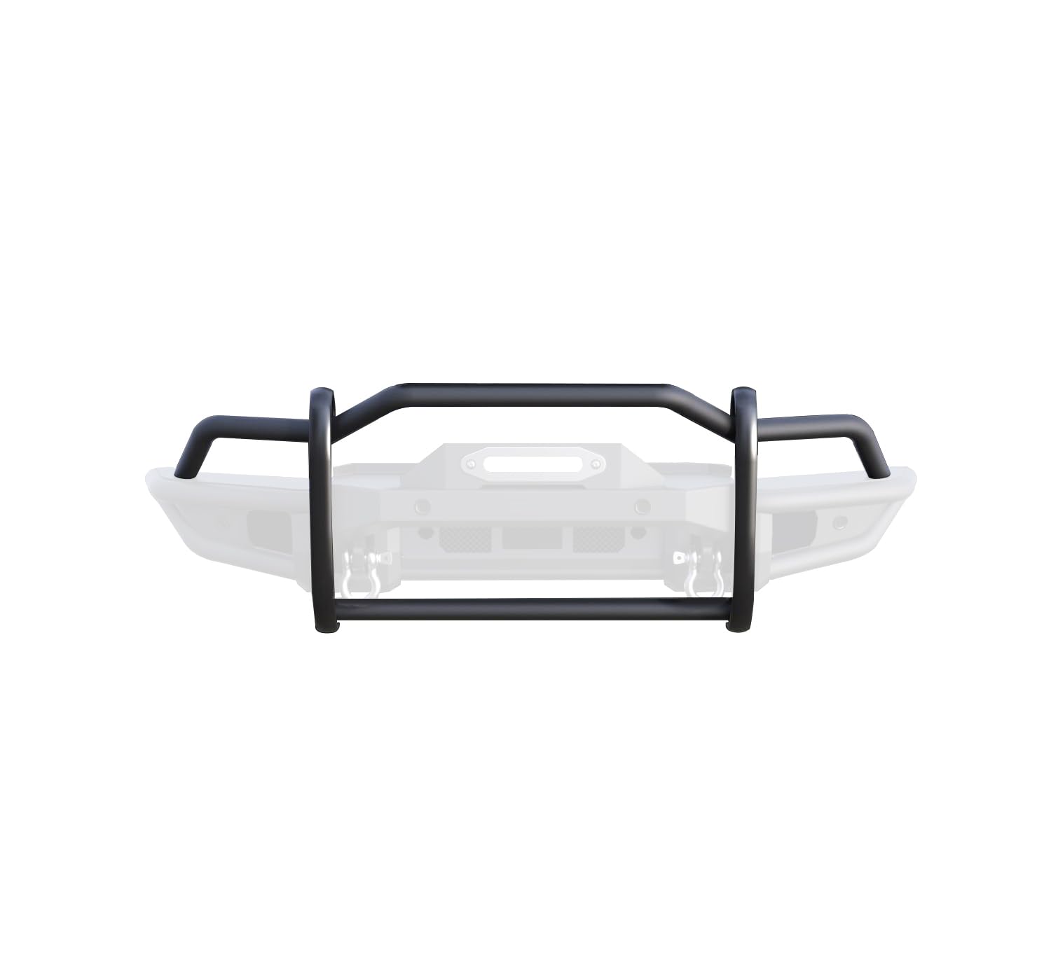 Heavy Duty Black Horse Tubular Grille Guard Matte Black Compatible with 2021-2024 Ford Bronco-GG-FB22HD