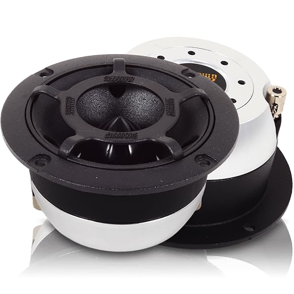 High-Efficiency Sundown Audio ET-1R PA/Stage Tweeter with Grill - 100W RMS, 8-Ohm - Large 33.5mm Dome - 105dB Sensitivity, 4kHz-20kHz - Single Unit for Monitor Systems & Crisp Highs