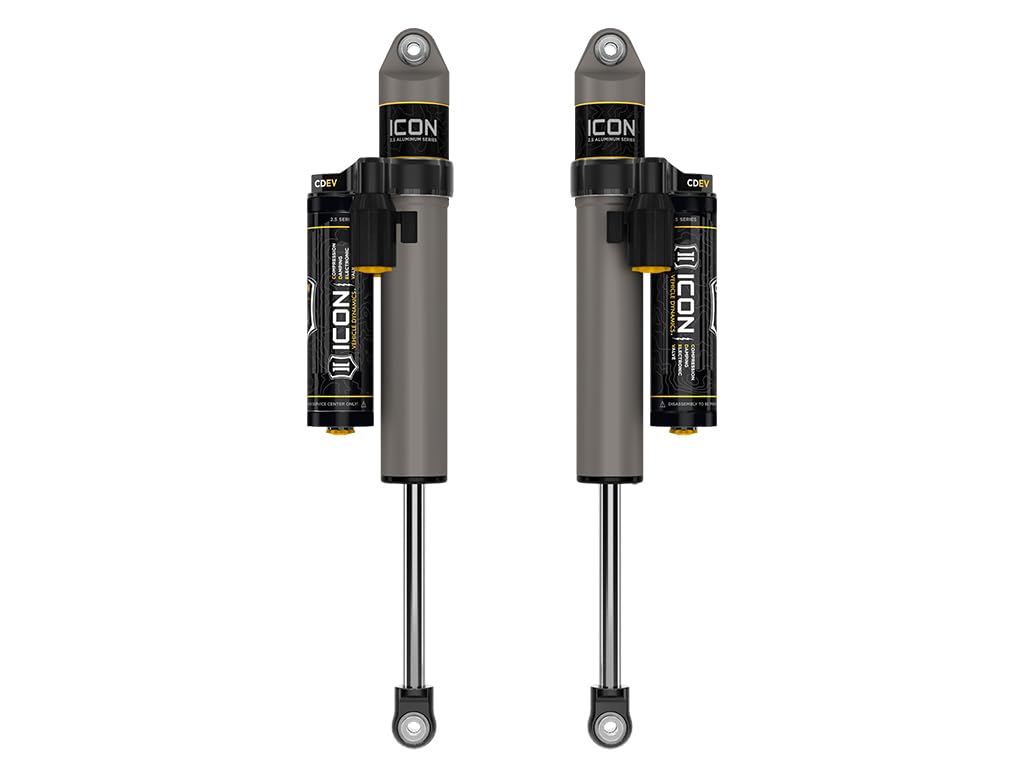 3-6 ICON Lift, Rear 2.5 VS PB/CDEV Shocks, Pair, Compatible with 2017-Up Ford F250/F350 SD 4WD, 37701EP