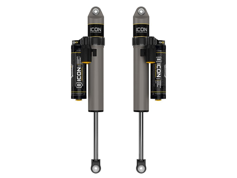 3-6 ICON Lift, Rear 2.5 VS PB/CDEV Shocks, Pair, Compatible with 2017-Up Ford F250/F350 SD 4WD, 37701EP