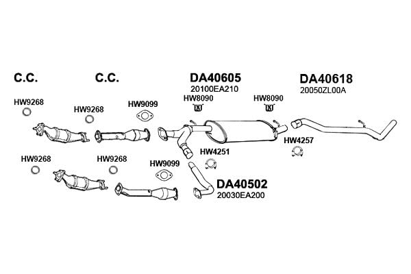 HW9268 Ansa - Exhaust Pipe Flange Gasket