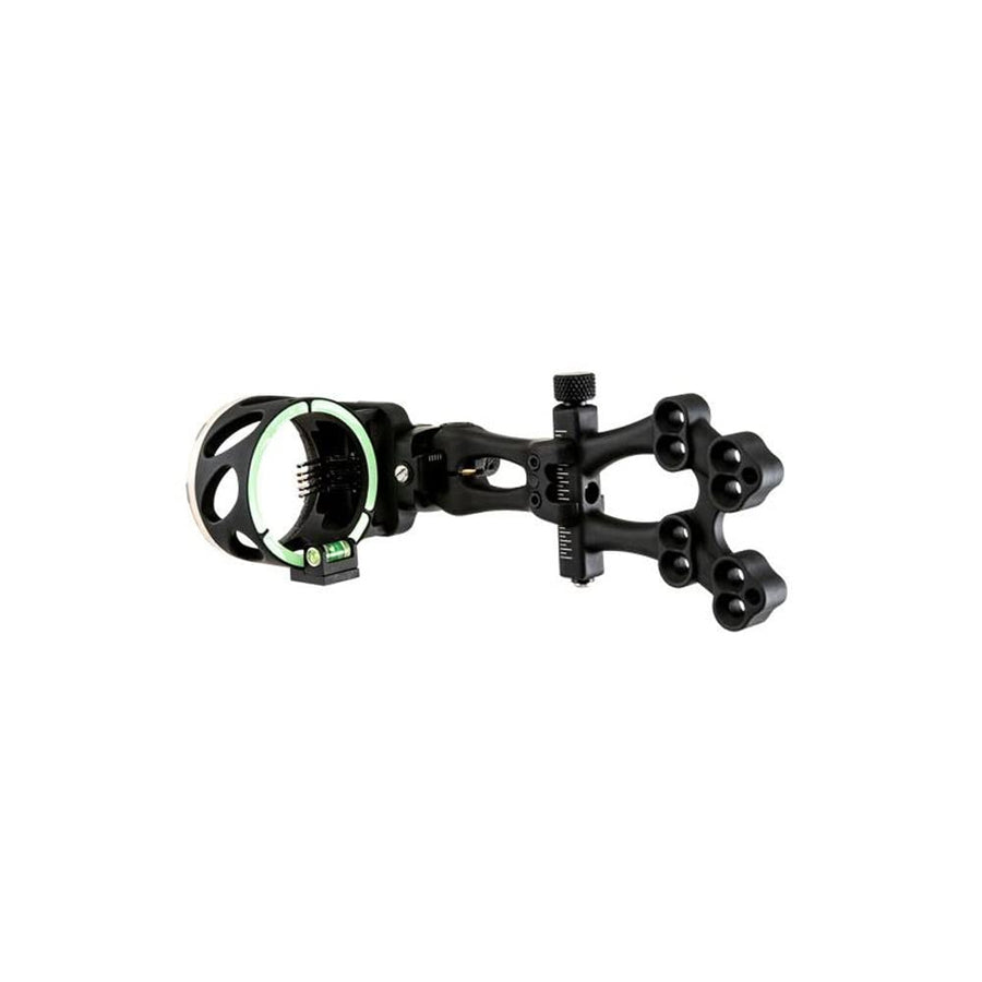 5-Pin TRUGLO VEROS Ultra-Bright Durable Lightweight Micro-Adjustable Archery Hunting Bow Sight with Decreasing Diameter Pins Design & Large Circular Field of View, Black