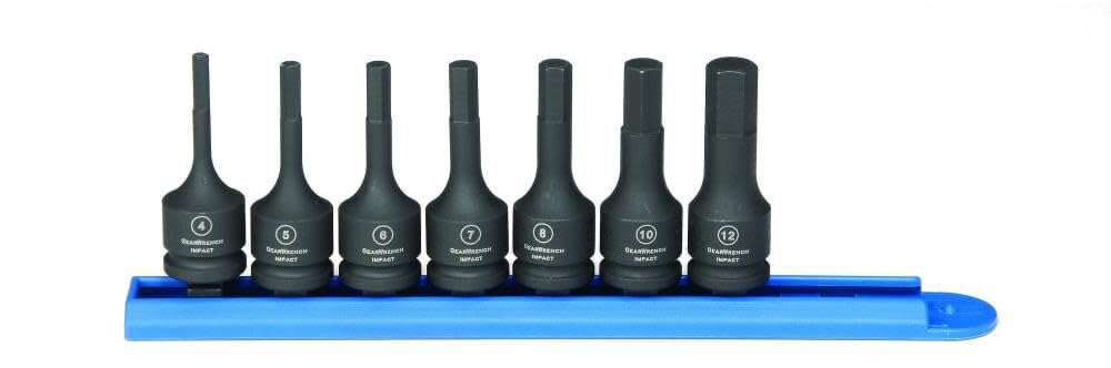 Hex Bit GEARWRENCH Impact Socket Set, 7 p