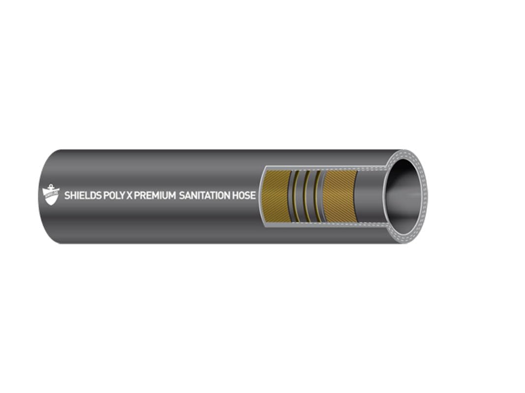 16-105-1124 Sierra 1-1/2" Poly X Sanitation Hose - 12-1/2'