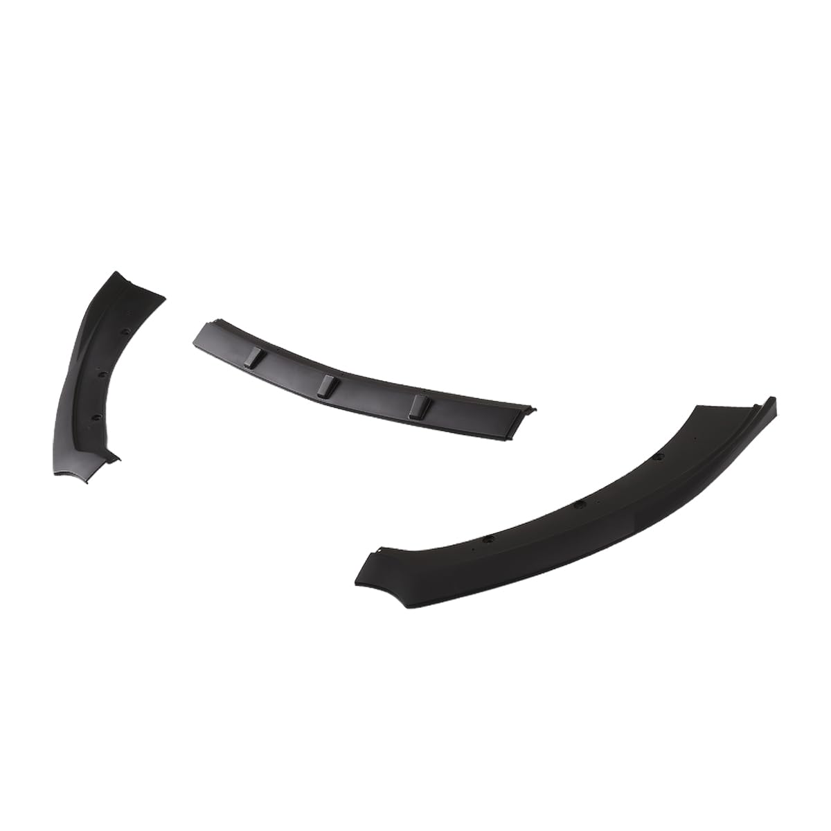 Front Bumper Lip Spoiler Spec-D Tuning Black Body Kit 3PC Compatible with 2015-2020 Ford Mustang