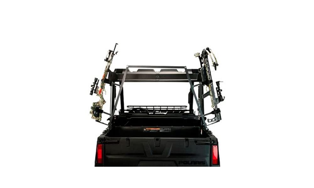 Quick-Draw GREAT DAY Double Crossbow Rack - Aluminum Frame - Black Powder-Coated Finish - 2 Crossbows Holder, QD802-CB