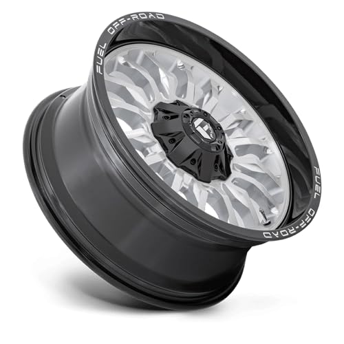FUEL OFF-ROAD 20X9 ARC 6X135/5.5 5.04 1mm SILVER BRUSHED FACE WITH MILLED BLACK LIP - D79820909850