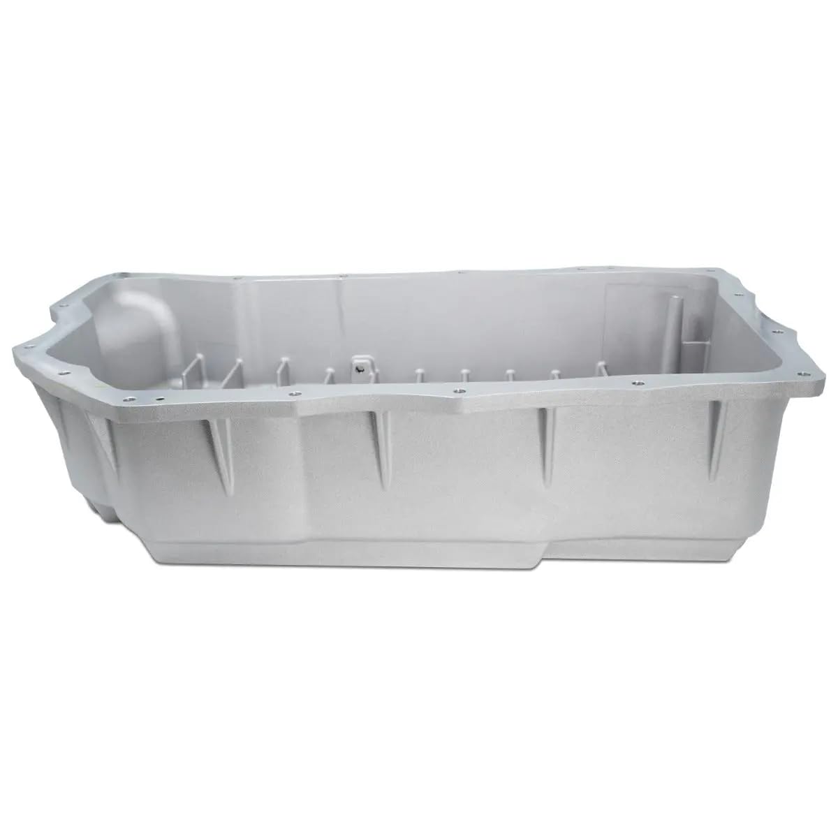 Heavy Duty PPE Cast Aluminum Deep Transmission Pan (BRUSHED) 128051410 Compatible for 2020+ GM/Chevy with Allison 10L1000 Transmission