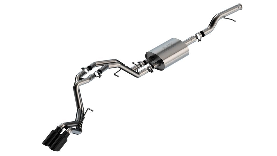 BORLA Cat-Back Perf. Exhaust System 140854BC for 2021-2024 Chevrolet Tahoe LS/Tahoe LT/Tahoe RST/Tahoe Z71/ GMC Yukon SLE/Yukon SLT/Yukon AT4 5.3L V8 Automatic Transmission 2 & 4 Wheel Drive 4 Dr