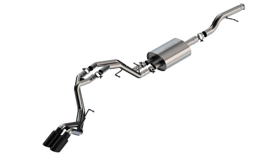 BORLA Cat-Back Perf. Exhaust System 140854BC for 2021-2024 Chevrolet Tahoe LS/Tahoe LT/Tahoe RST/Tahoe Z71/ GMC Yukon SLE/Yukon SLT/Yukon AT4 5.3L V8 Automatic Transmission 2 & 4 Wheel Drive 4 Dr