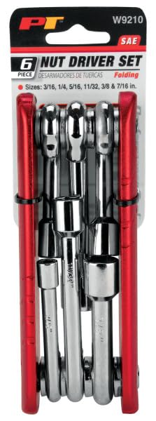 W9210 Performance Tool 6Pc Sae Folding Nut-Driver Set