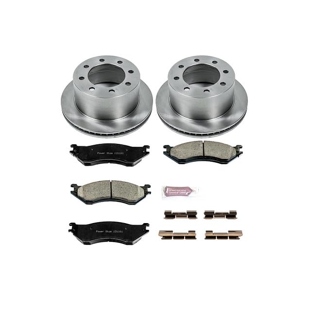 Power Stop KOE5489 Rear Replacement Brake Kit-OE Brake Rotors & Ceramic Brake Pads For Dodge Ram 2500 2001-2002, Dodge Ram 3500 2001-2002 [Model Specific]