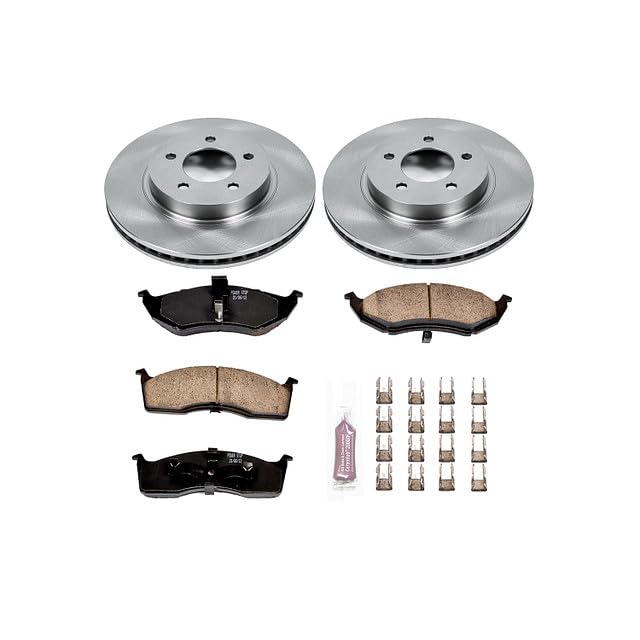 Front Brake Kit-OE Brake Rotors & Ceramic Brake Pads AUTOSPECIALTY For Chrysler Concorde 1998-2004, Dodge Intrepid 1998-2004 [Model Specific]