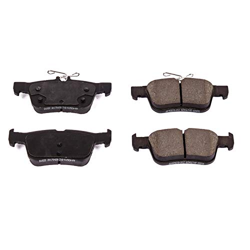 Power Stop Z16 16-1833 Rear Ceramic Brake Pads For Ford Edge, Ford Escape, Ford Fusion, Ford Police Responder Hybrid, Ford SSV Plug-In Hybrid, Lincoln Continental, Lincoln Nautilus [Model Specific]
