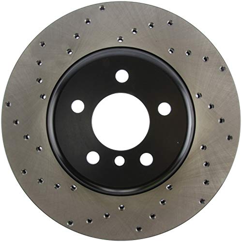 StopTech Sport 128.34133R Cross Drilled Brake Rotor (Rear Right), 1 Pack