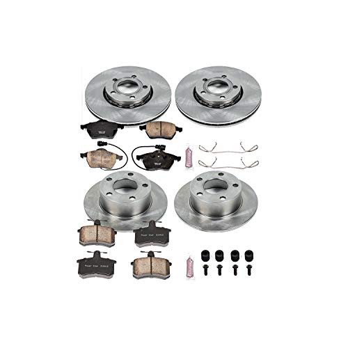 Power Stop Autospecialty KOE2844 Front and Rear Replacement Brake Kit-OE Brake Rotors & Ceramic Brake Pads