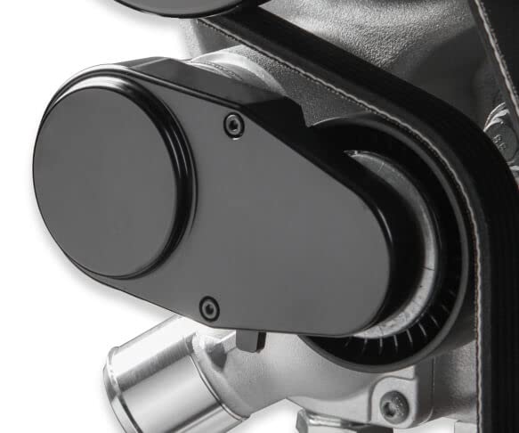 Holley Premium 20-220BK Mid-Mount Complete Accessory System for GM Gen V LT4 Wet Sump Engines - Black Finish