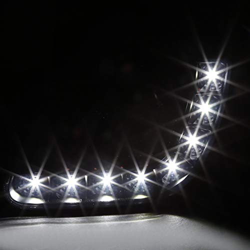 1997-2004 Ford F-150 / Expedition 1997-2002 Projector Headlights w/ SMD LED Light Strip (Black Housing/Smoked Lens) (Not compatible on 1997 F-150 models with production dates between 06/01/1996 to 07/01/1996)