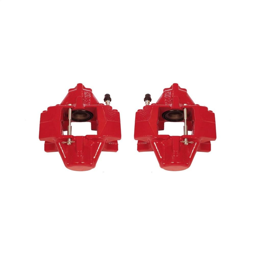 Power Stop Pair of High-Temp Red Powder Coated Rear Calipers S2840