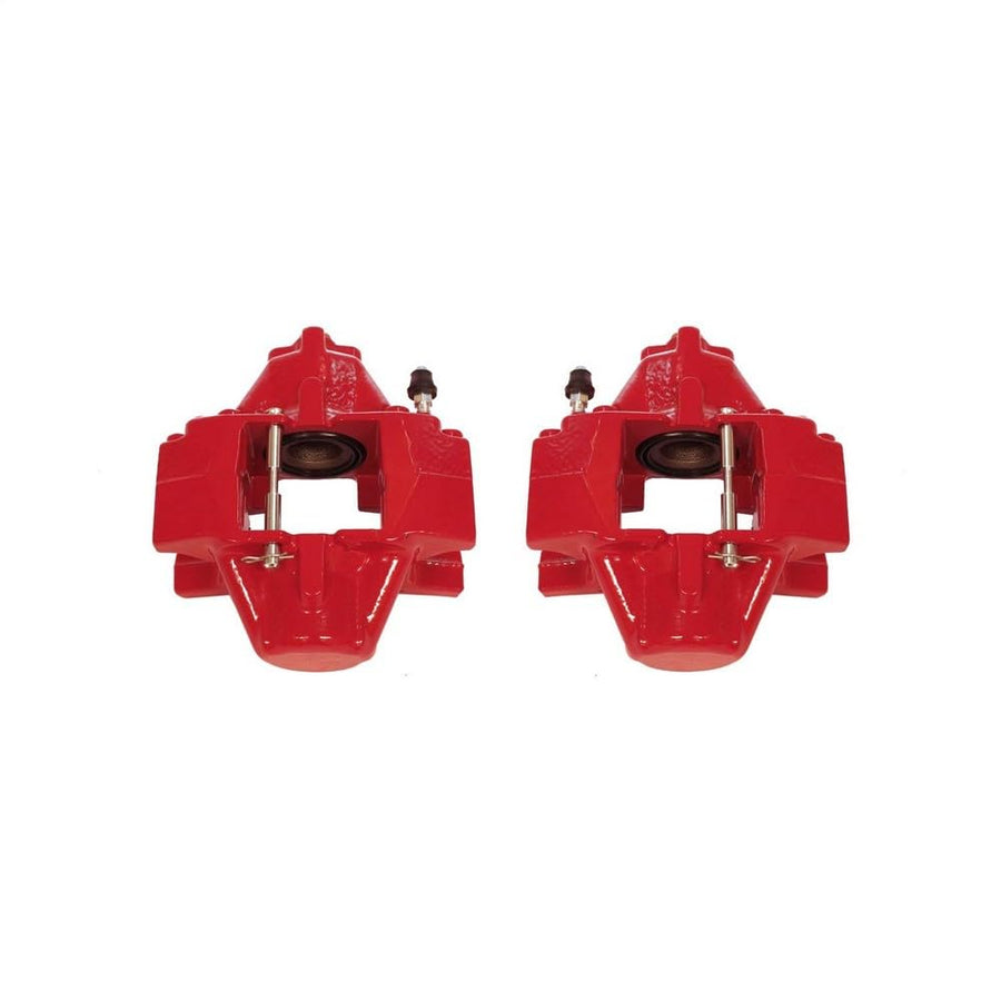Power Stop Pair of High-Temp Red Powder Coated Rear Calipers S2840