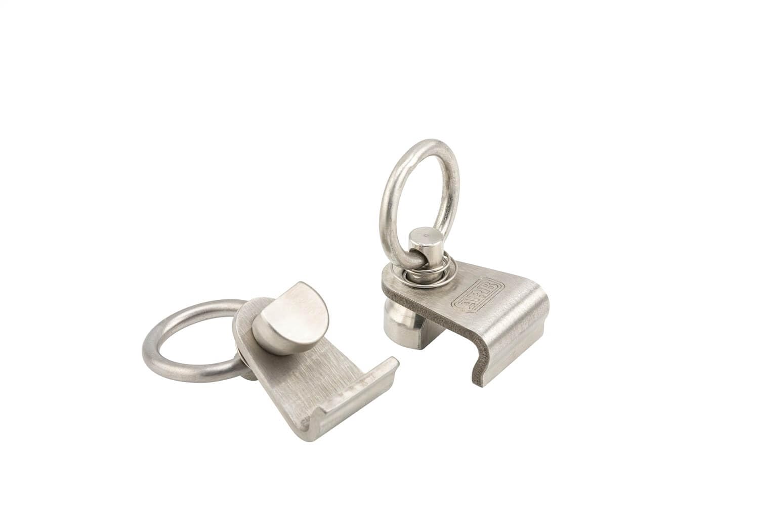 Eyebolt Base Rack TIE-Downs; Spring-Loaded; ONE Pair